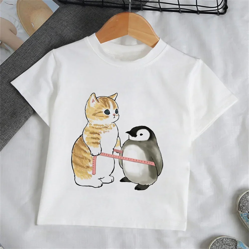 Summer Clothing For Babies - Abbigliamento per Bambine, T-Shirt con Gatto