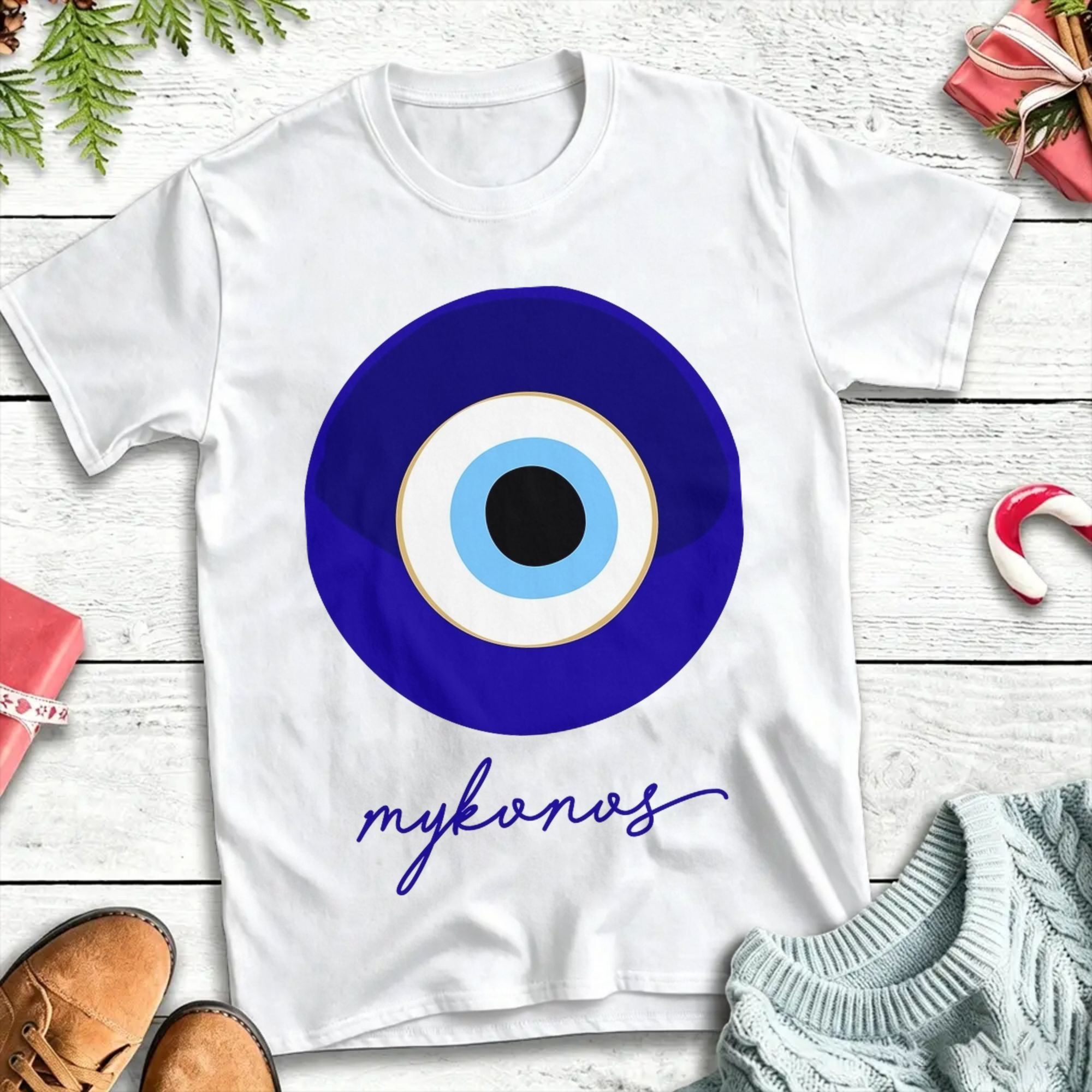 Summer Clothing For Greece - MYKONOS - GREECE, edizione mati, magliette