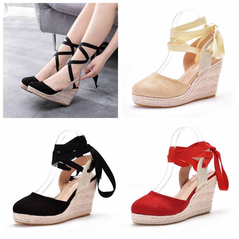 Espadrille Sandal Women - Sandali con zeppa e plateau da