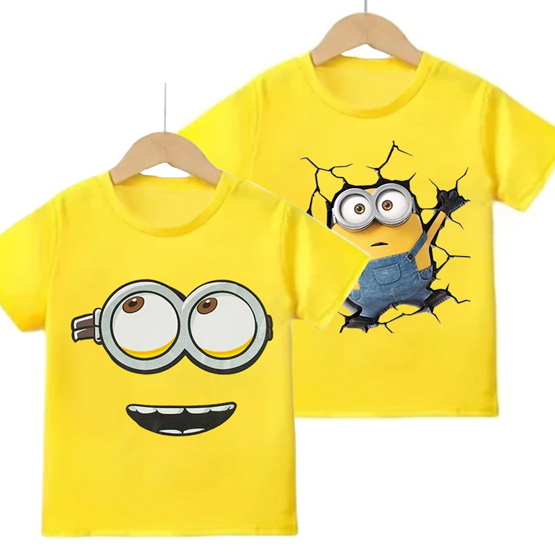 Summer Clothing Teens - Maglietta a Maniche Corte con Minion