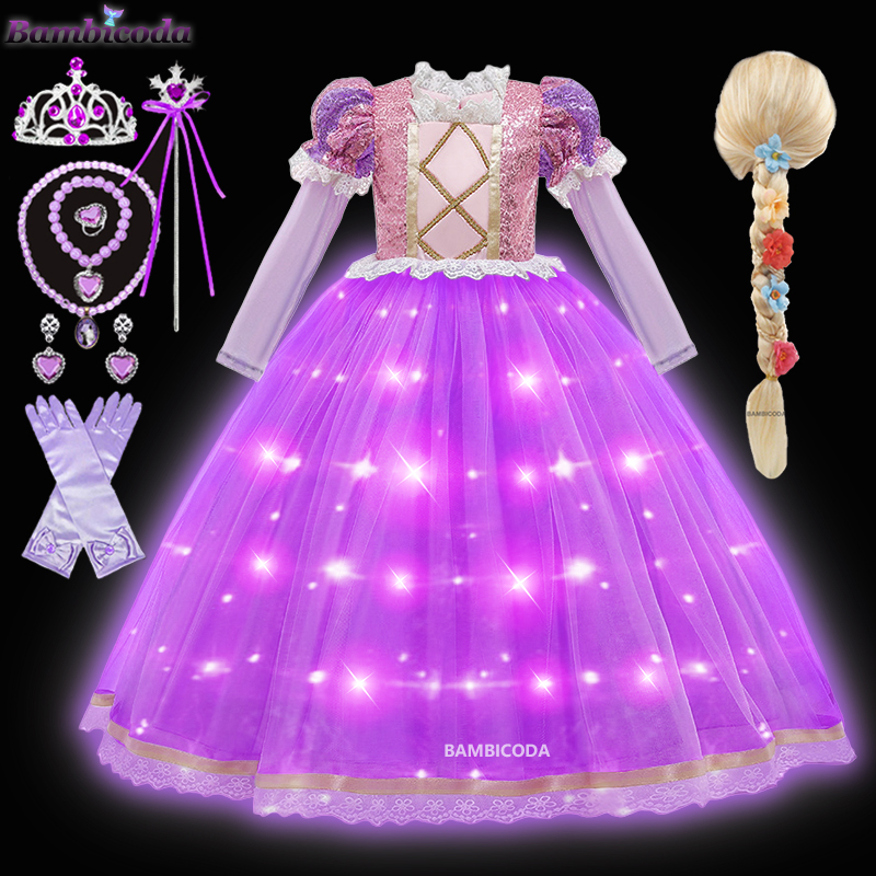 Abito da principessa Rapunzel  - Summer Clothing Kids recensione e prezzo