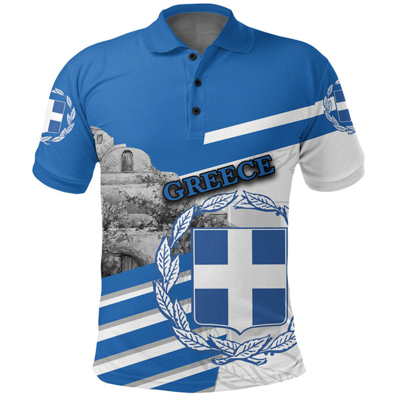 Polo con stampa 3D della mappa - Summer Clothing For Greece recensione e prezzo