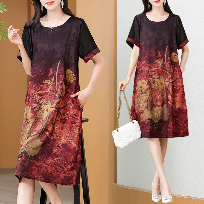 Elegante Abito Stampato a Mezz - Summer Clothing For Women Over 60 recensione e prezzo