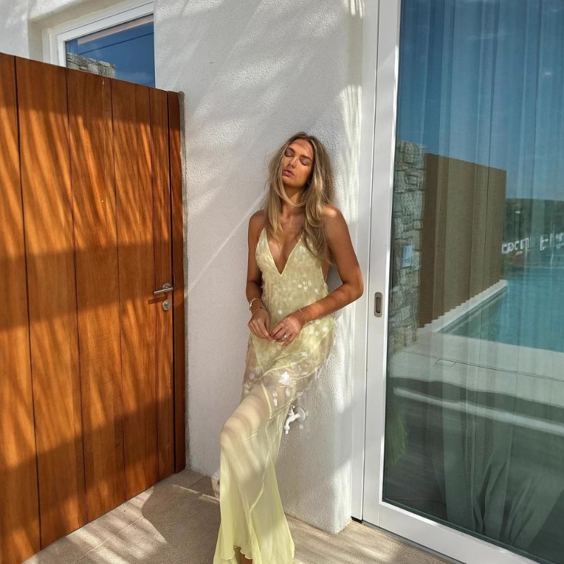 Abito lungo a sirena con scoll - Summer Clothing Amazon recensione e prezzo