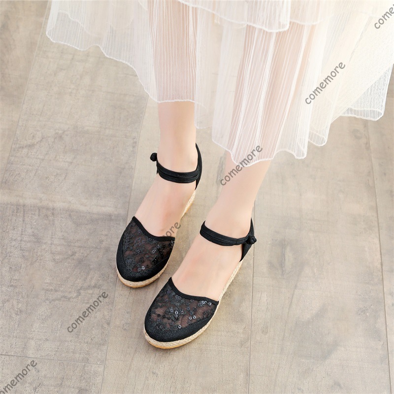 Sandali con zeppa in pizzo e r - Espadrille Sandal Women recensione e prezzo