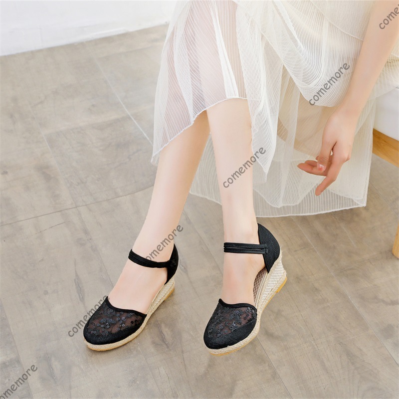Sandali con zeppa in pizzo e r - Espadrille Sandal Women recensione e prezzo